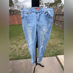 WAX Distressed Light Blue Jeans